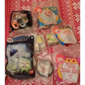Lot of vintage McDonald and cereal toys Jungle Book, Lego, Ty New old stock